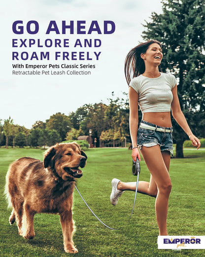 Unleash Adventure! 🌟 16ft Heavy-Duty Retractable Leash for Large Dogs (up to 110lbs) 🐾