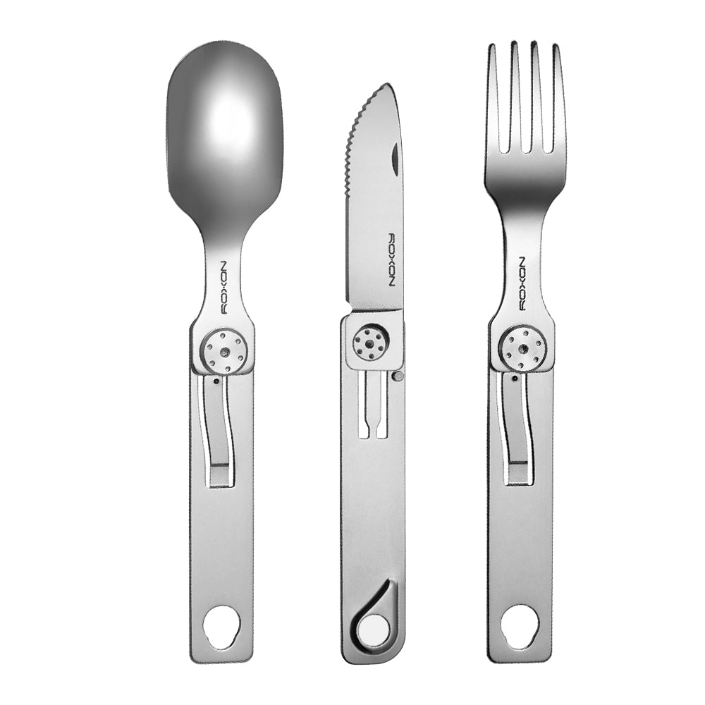 C1S 3-in-1 Folding Cutlery Travel Set