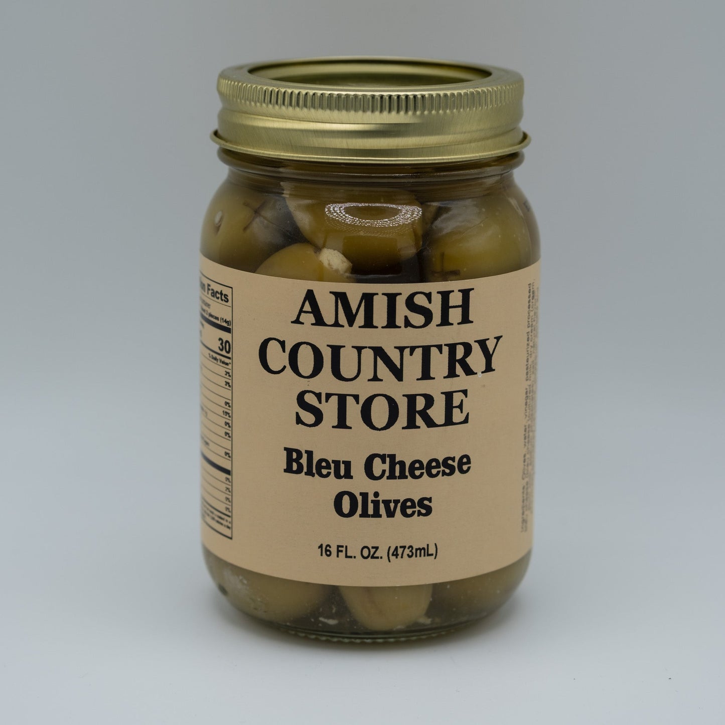 Old-Fashioned Bleu Cheese Stuffed Olives | Savory Queen Olives | 16 oz