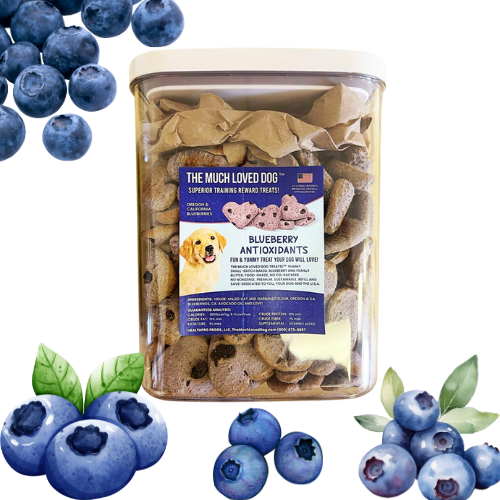 Much Loved Dog Training Treats Blueberry Antioxidant 6 Oz
