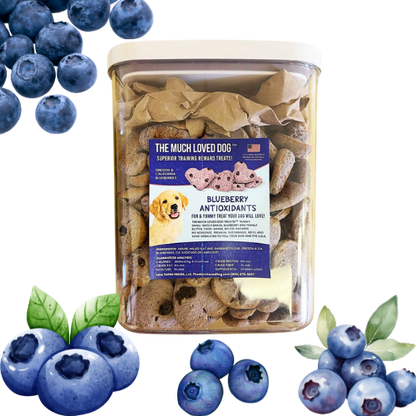 Much Loved Dog Training Treats Blueberry Antioxidant 6 Oz