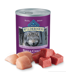 Blue Buffalo Wilderness Adult Grain-Free Beef & Chicken Grill Wet Dog Can (12.5oz)