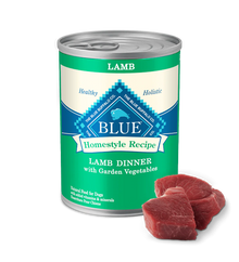 Blue Buffalo Adult Homestyle Lamb, Brown Rice & Garden Vegetables Wet Dog Cans (12.5oz)