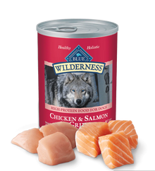 Blue Buffalo Wilderness Adult Grain-Free Salmon & Chicken Wet Dog Can (12.5oz)