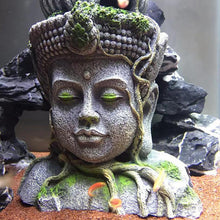 Bodhisattva Head Resin Aquarium Decoration - Stunning Reptile Tank Ornament
