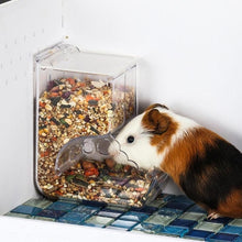 Transparent Plastic Hamster Feeder Food Box Innovative Fixable