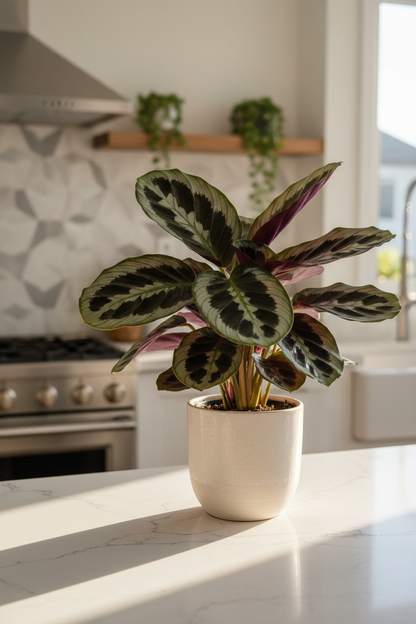 Calathea 'Beauty Star' - 4" Pot - NURSERY POT ONLY