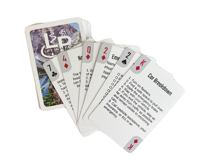 Life in a Pack Survival Playing Cards