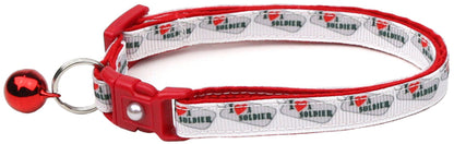 I Love a Soldier Cat Collar