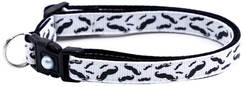 Mustache Breakaway Cat Collar