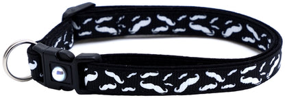 Mustache Breakaway Cat Collar