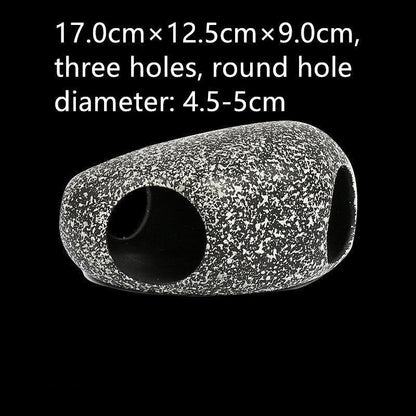 Cichlid Tin Aquarium Stone Decorations: Small, Medium, Large, And Extra-Large Sizes For Ponds, Shrimp Farms, And More