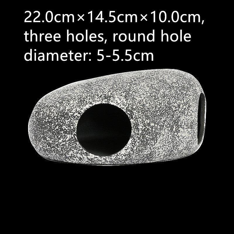 Cichlid Tin Aquarium Stone Decorations: Small, Medium, Large, And Extra-Large Sizes For Ponds, Shrimp Farms, And More