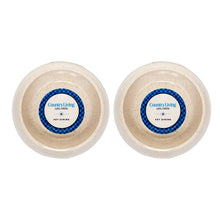 Country Living Set of 2 Natural Fiber Dog Bowls – White Swan