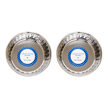 Country Living Set of 2 Hammered Stainless Steel Dog Bowls – Ideal for Extra Large Breeds – Rose Quartz/64oz