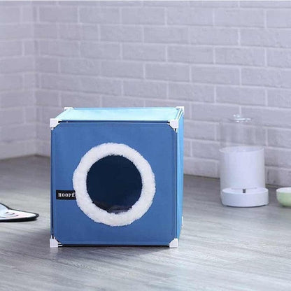 Cozy Kitty Retreat Double Story Enclosed Cat House