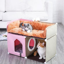 Cozy Kitty Retreat Double Story Enclosed Cat House
