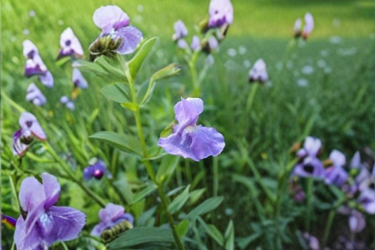 Monkey Flower Seeds 5000 Pack, Native Purple Wildflower, Wetland Perennial, Mimulus ringens for Rain Gardens & Pollinator Gardens