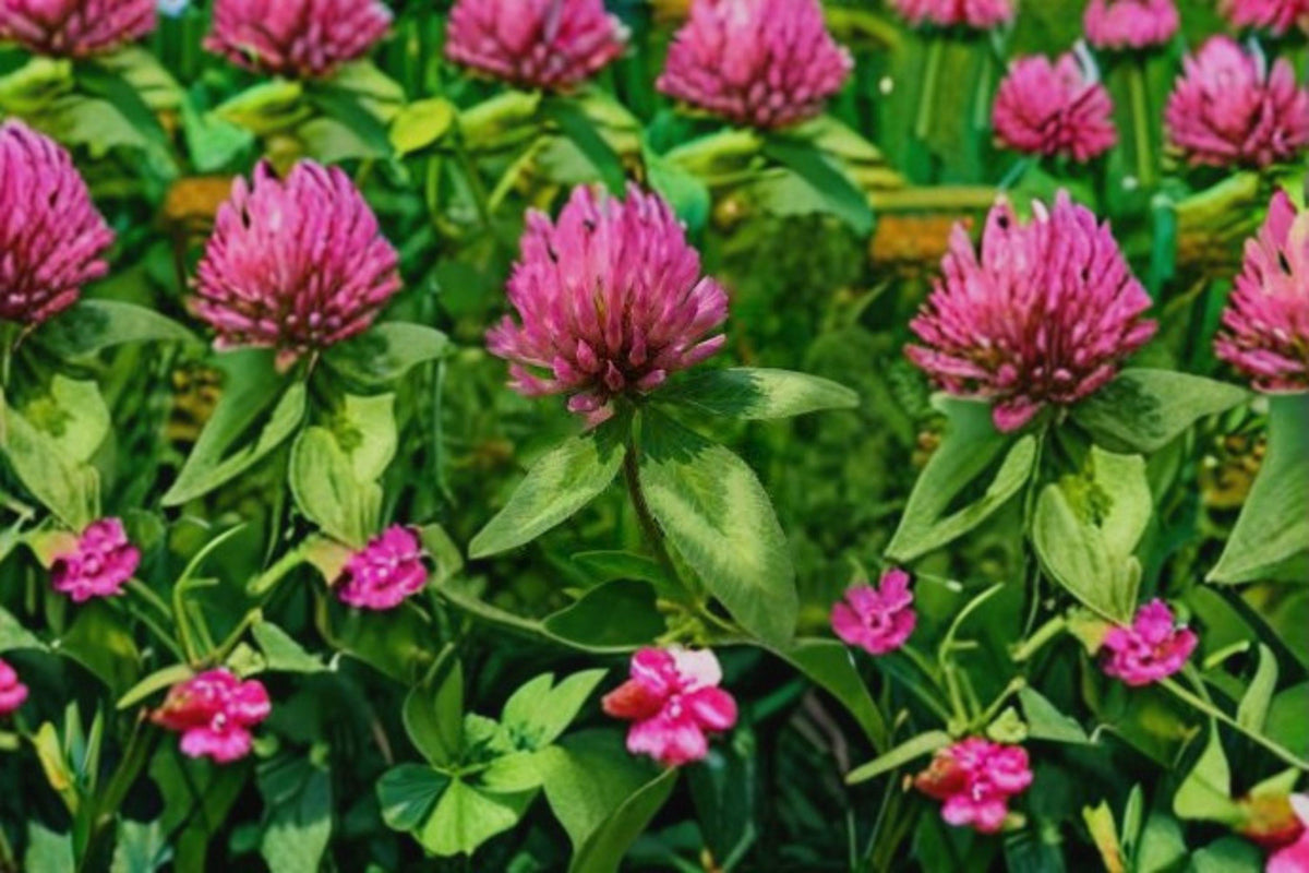 Red Clover Seeds 100 Pack – Trifolium pratense Pollinator Cover Crop Nitrogen Fixer for Soil Improvement