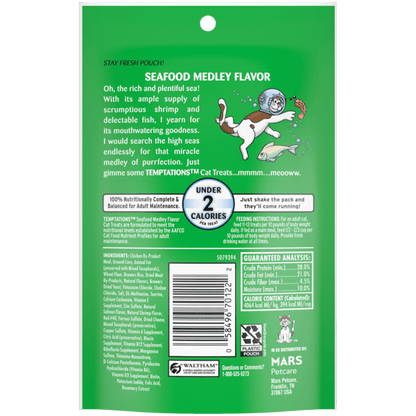 Temptations Seafood Medley Cat Treat