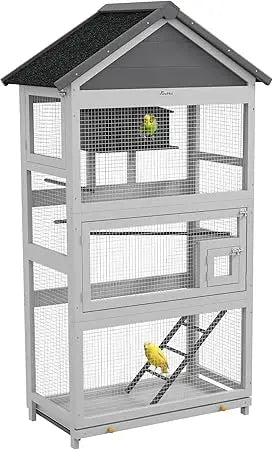 Wooden Outdoor Bird Aviary 67 Inch