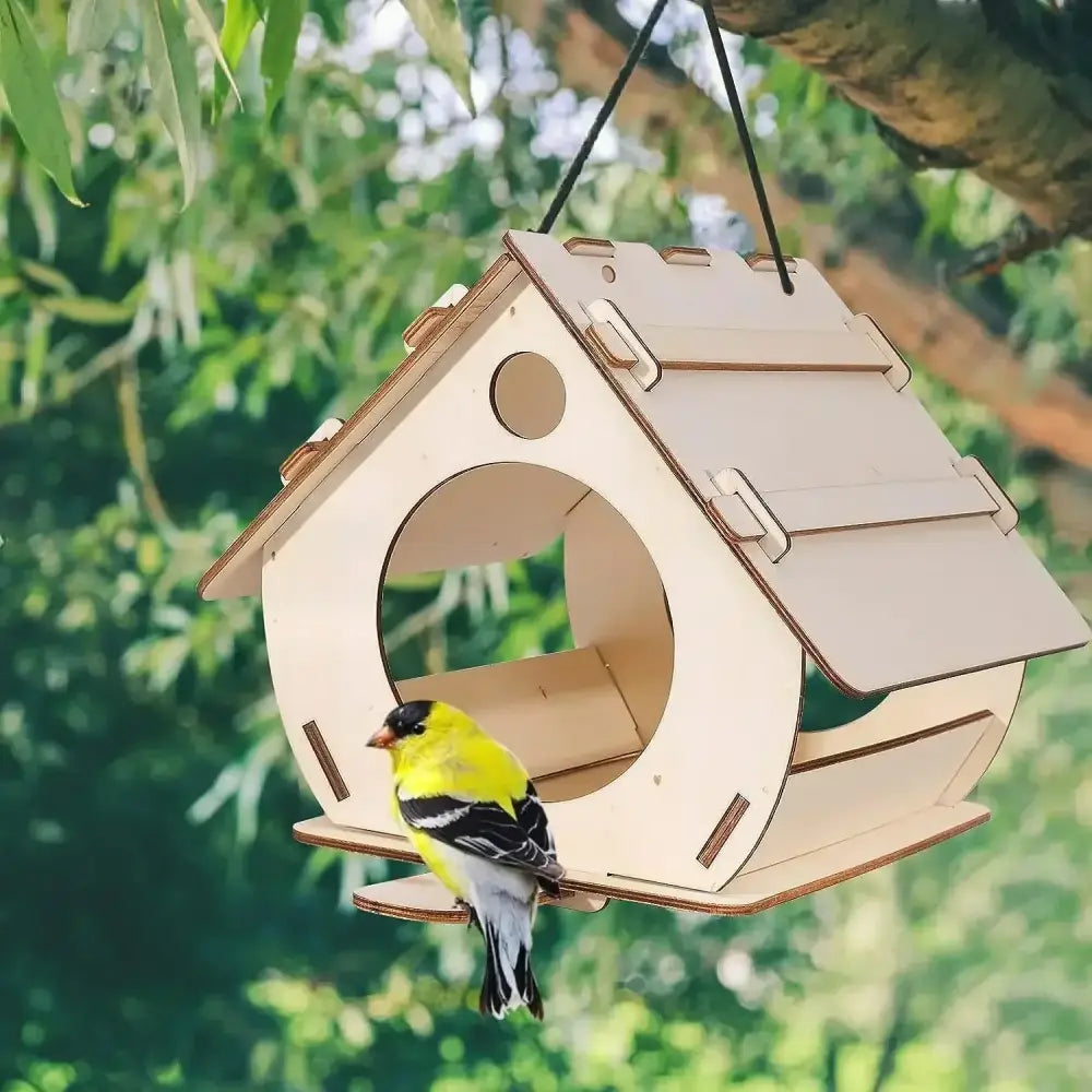 DecorBites™ Wooden Bird Feeders - DIY Outdoor Aviary