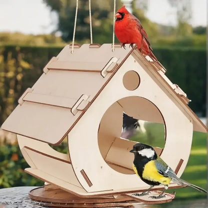 DecorBites™ Wooden Bird Feeders - DIY Outdoor Aviary