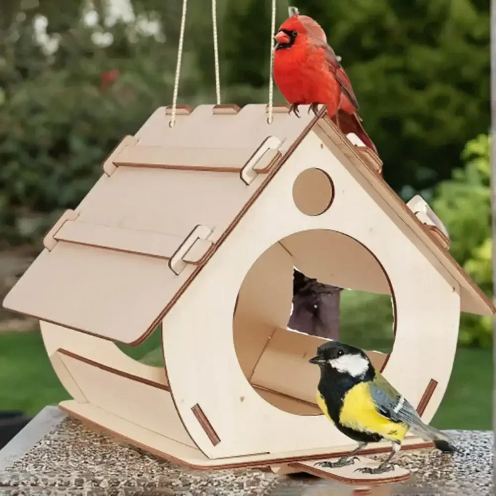 DecorBites™ Wooden Bird Feeders - DIY Outdoor Aviary