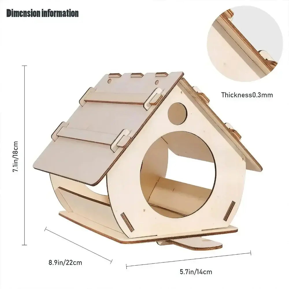 DecorBites™ Wooden Bird Feeders - DIY Outdoor Aviary
