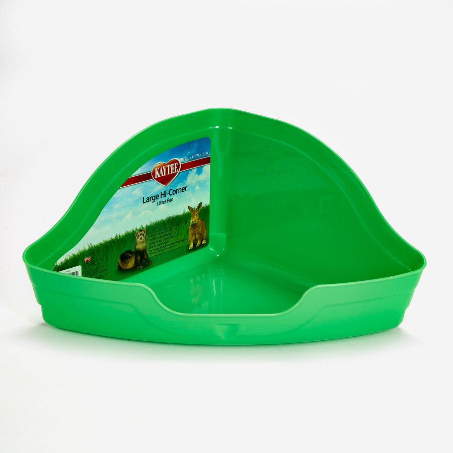 Kaytee Rabbit Hi-Corner Litter Pan Assorted, Large