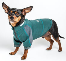 Dog Helios ® 'Eboneflow' Mediumweight 4-Way-Stretch Flexible And Breathable Performance Dog Yoga T-Shirt