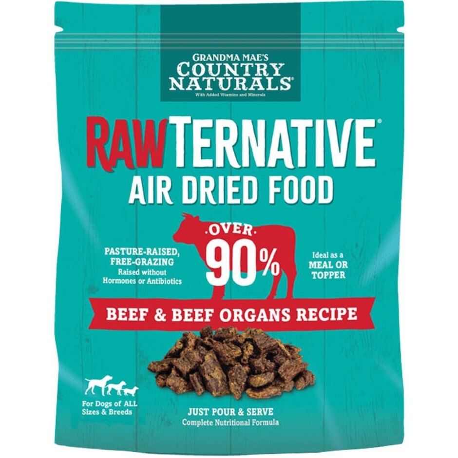 Grandma Mae's RawTernative Air Dried Dog Food Beef & Beef Organs Formula 3lb