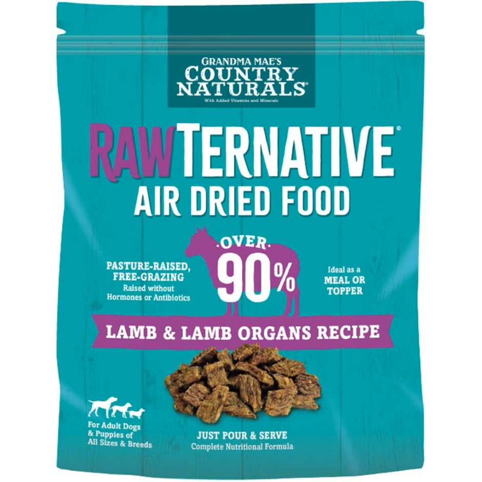 Grandma Mae's RawTernative Air Dried Dog Food Lamb & Lamb Organs Formula 5oz