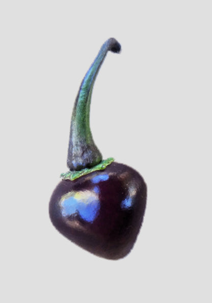 50 Variegated PURPLE TIGER PEPPER Trifetti Tricolor Capsicum Annuum Medium Hot Vegetable Seeds