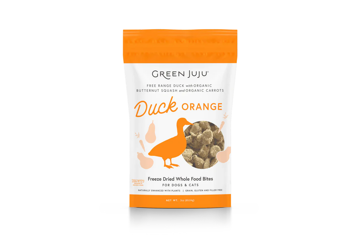Green Juju Freeze Dried Duck Orange Whole Food Bites (7.5OZ)
