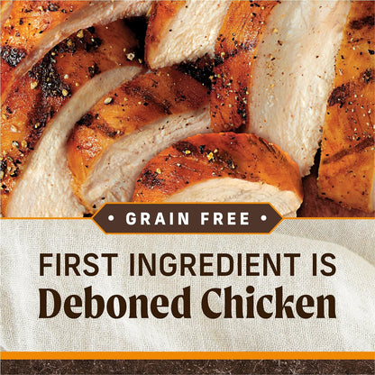 Wholesome and Natural Kibble with Real Chicken and Sweet Potato