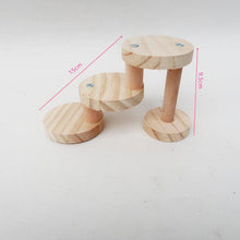 Solid Wood Spiral Staircase Hamster Toy