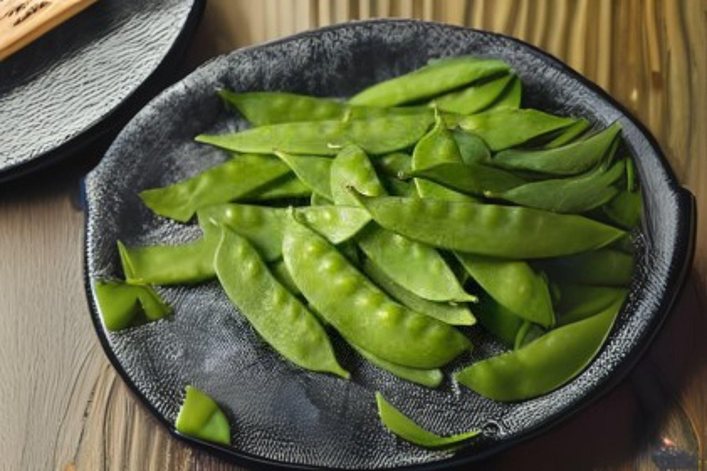 Dwarf Grey Sugar Snow Pea Seeds – Compact Heirloom Pisum sativum with Purple Flowers, Edible Green Pods, 40 Seeds