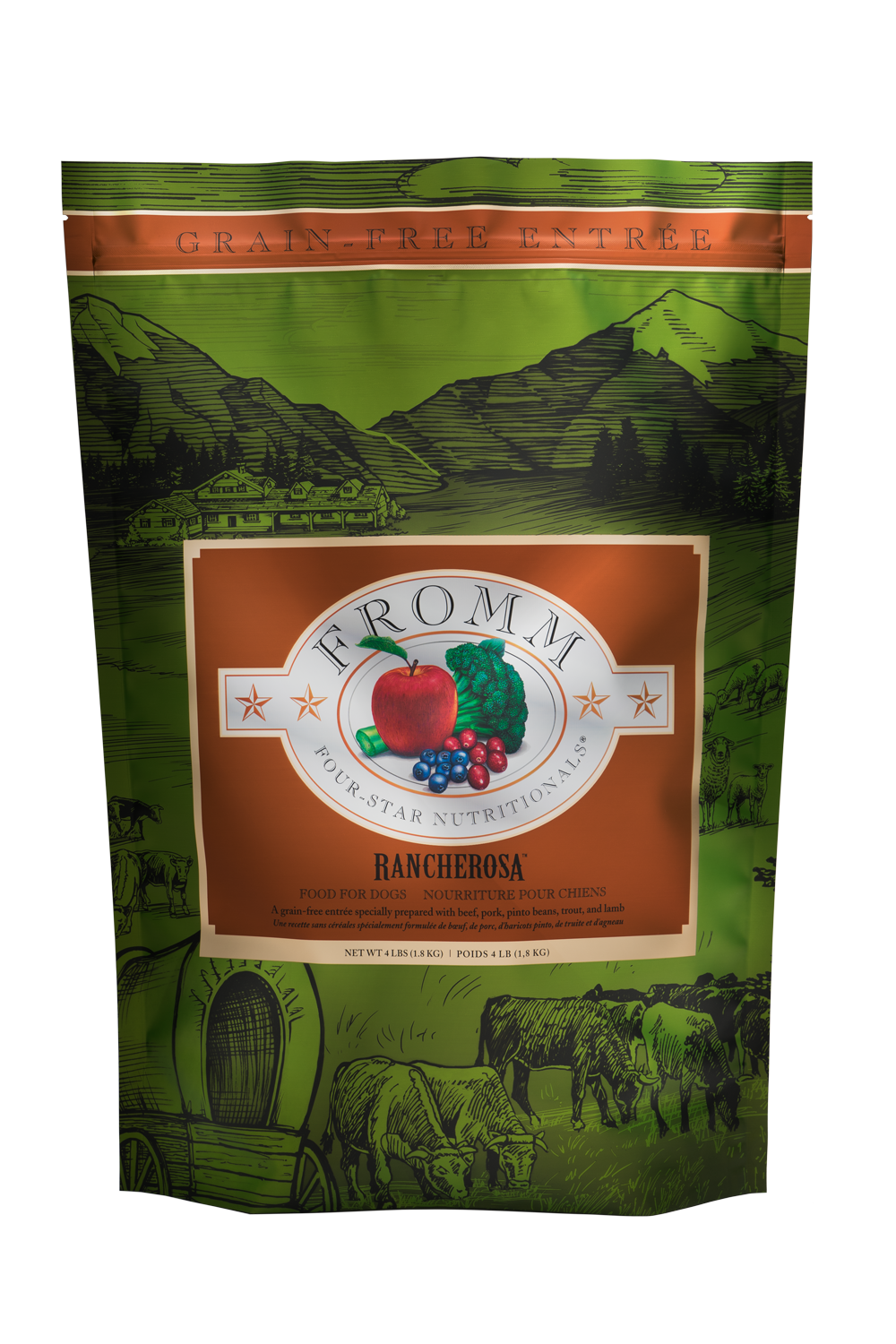 Fromm 4 Star All Life Stages Grain Free Rancherosa Dry Dog Food