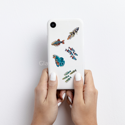 Mystery Nano Fish Stickers 5 pack