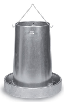 Hanging Galvanized Metal Chicken Feeder & Accessories