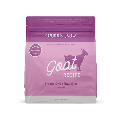 Green Juju Goat Recipe Freeze Dried Dog Food (14OZ)