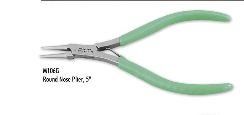 Tamsco Round Nose Plier, 5" Recycled Stainless Steel