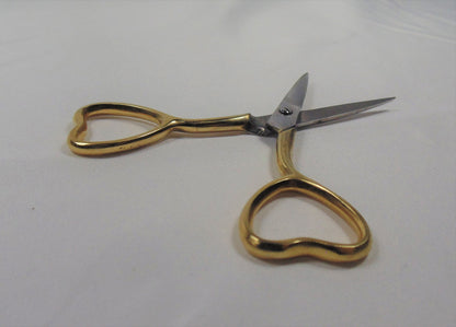 Needle Point Scissor Heart themed 3.5" inches (Handmade)