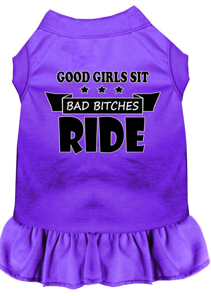 Pet Dress "Good Girls Sit, Bad Bitches Ride"