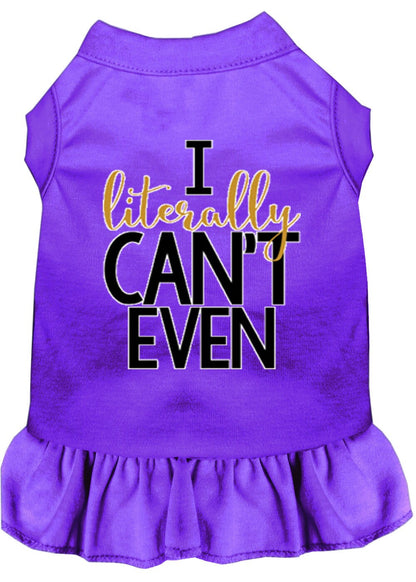 Pet Dress "I Literally Can't Even"