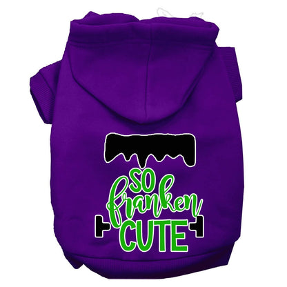 Halloween Pet Hoodie "So Franken Cute"