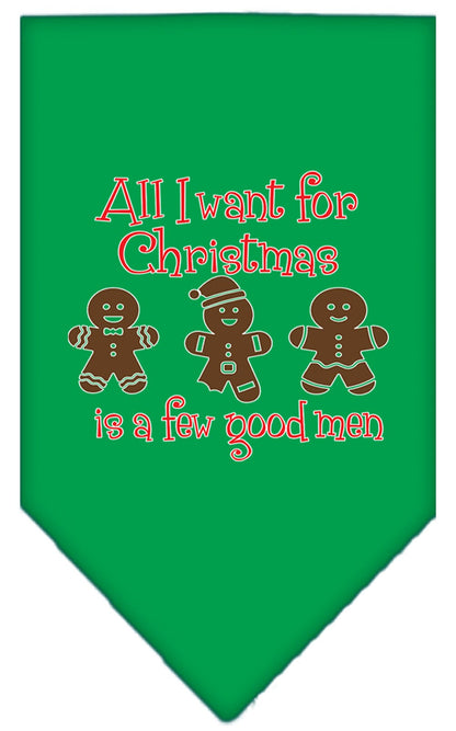 Christmas Pet Bandana "All I Want For Christmas Is A Few Good Men"