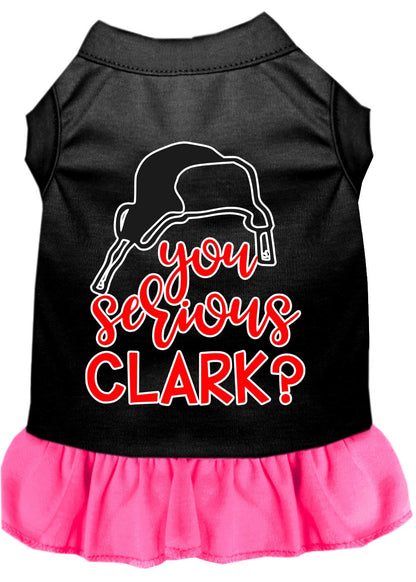 Christmas Pet Dress Screen Printed, "You Serious Clark?"
