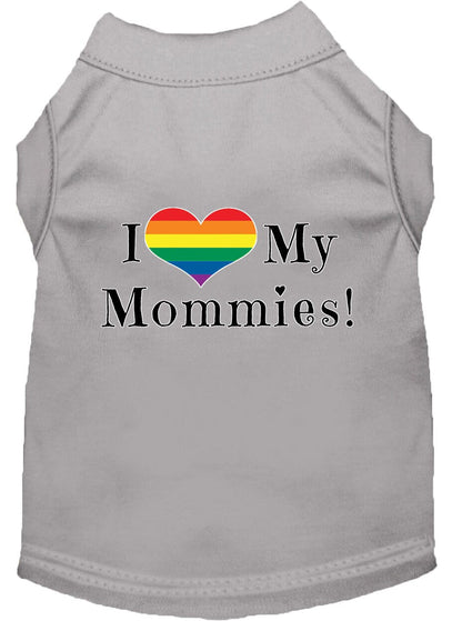 Pet Shirt "I Heart My Mommies"